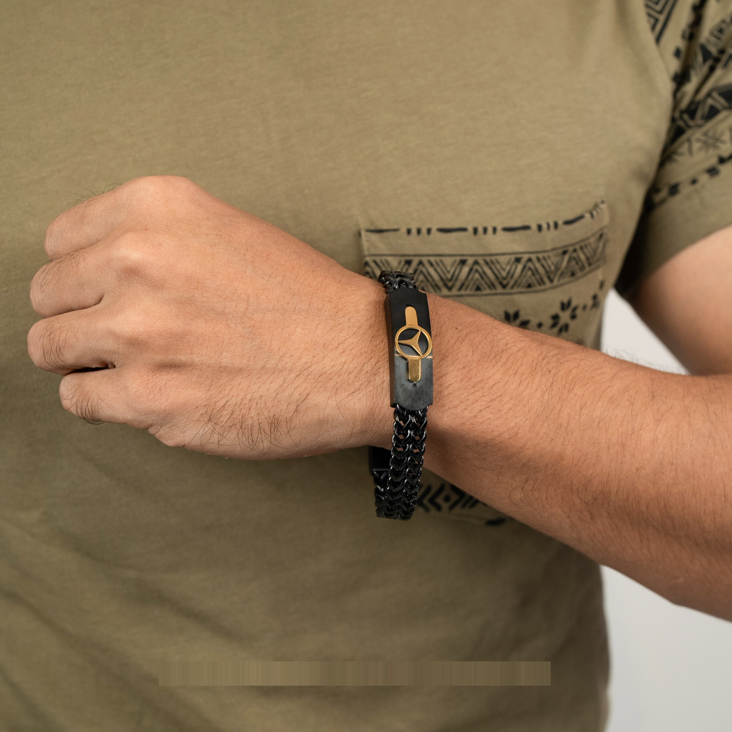 Black Mercedes Bracelet